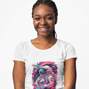 Astronaut Graphic Tee, Space Lover Shirt, Unisex Astronaut T-Shirt, Sci-Fi Enthusiast Gift, Cool Short Sleeve Tee