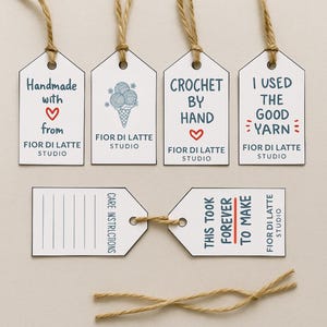 Printable Tags for Gifts and Products – Editable & Instant Download PDF – DIY Favor Tags, Thank You Tags, Small Business Labels
