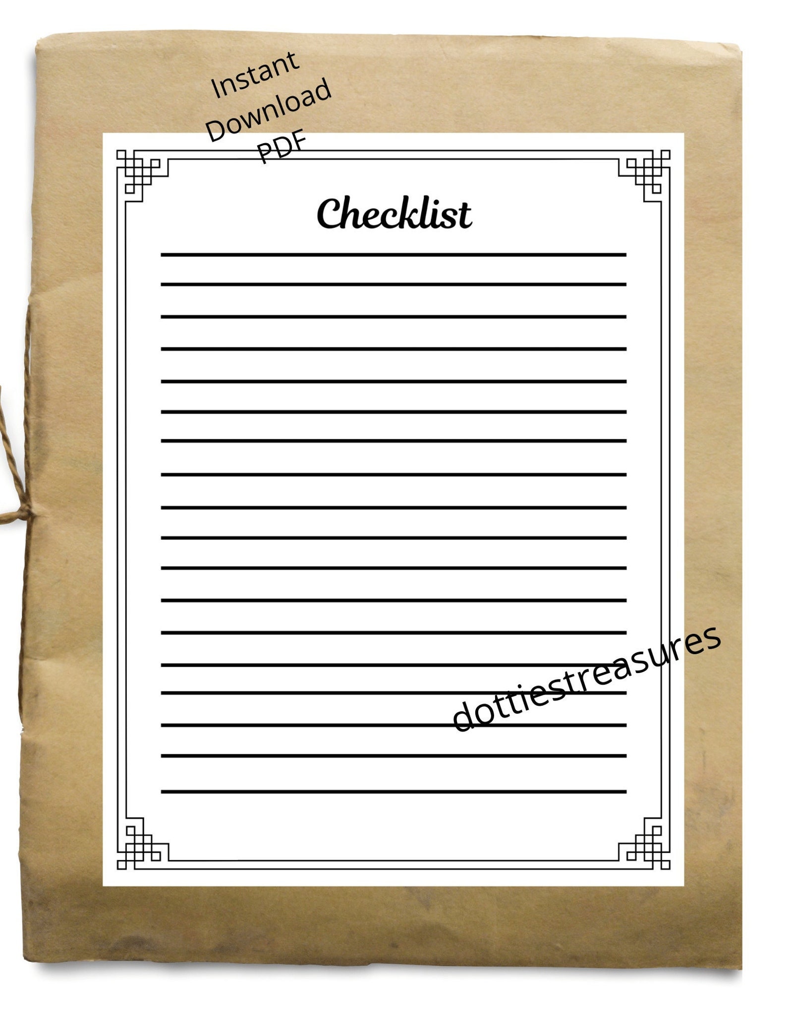 Stationary Writing Paper Checklist Printable PDF Black Etsy stationary-writing-paper-checklist-printable-pdf-black-etsy