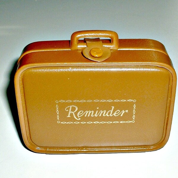 Vintage Address Book Birthday Anniversary Reminder Mini Suitcase Japan