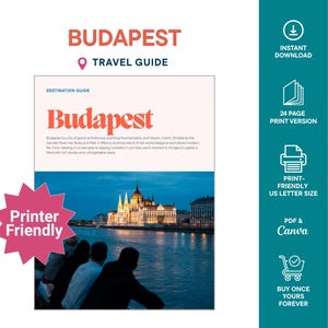 Budapest Travel Guide | Printable City Guide | Budapest Trip Planner | Hungary Vacation | Digital Travel Download