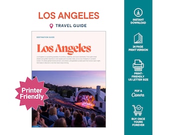 Los Angeles Travel Guide | 4-Day Itinerary (Digital Download)