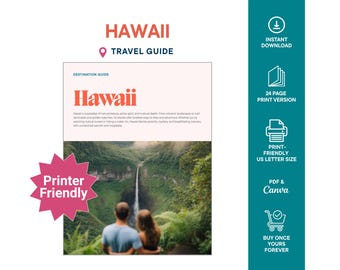 Hawaii Travel Guide | Island Vacation Planner (US Letter PDF)