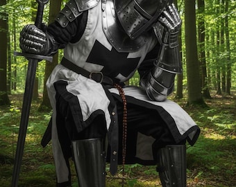 Crusader Knight Armor Suit - Black Templar Full Body Armor