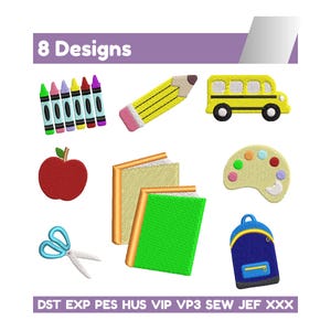 School Bundle Embroidery Designs Back To School Embroidery Pattern Teacher Embroidery Designs Bundle Best Teacher Ever Embroidery File