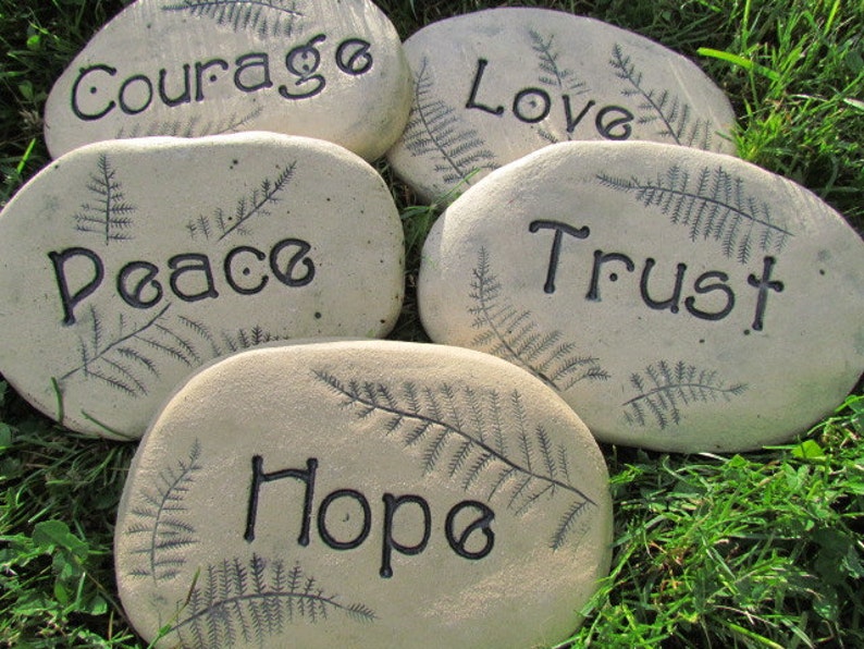 Inspirational Words Custom Garden Stones Bricks Or Tiles Image 0