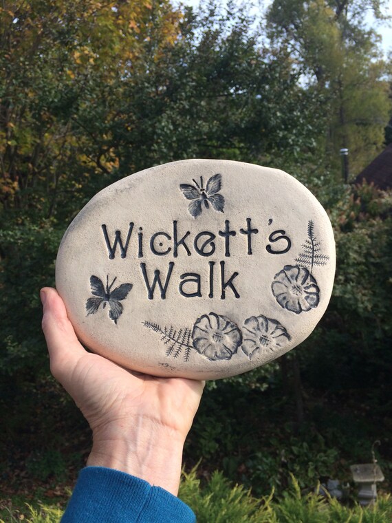 custom garden stone with