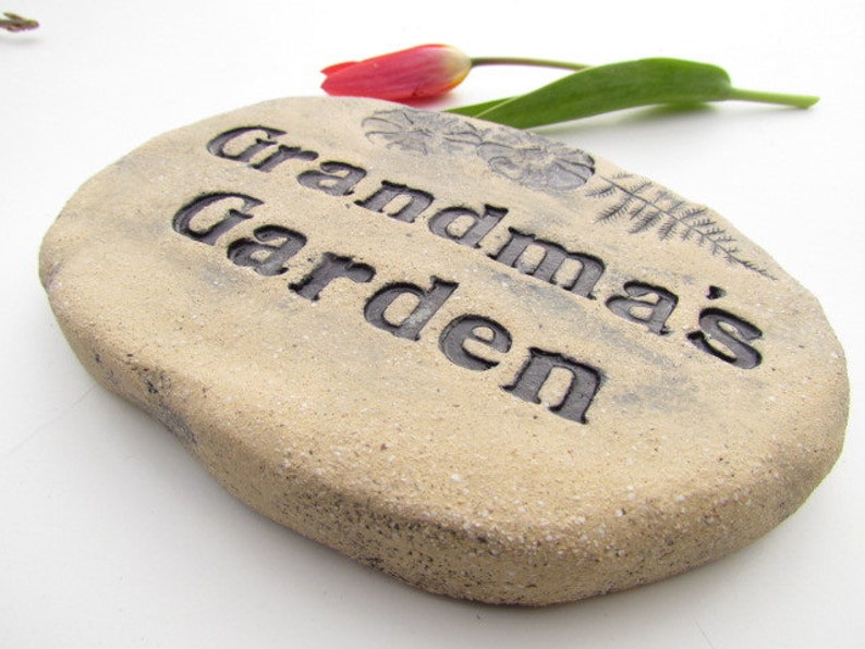 Download Fine Art Ceramics Seeds New Grandmother Gift Grandma S Garden Stone Grandma Sign Grandma Plant Marker For Flowers Herbs Art Collectibles