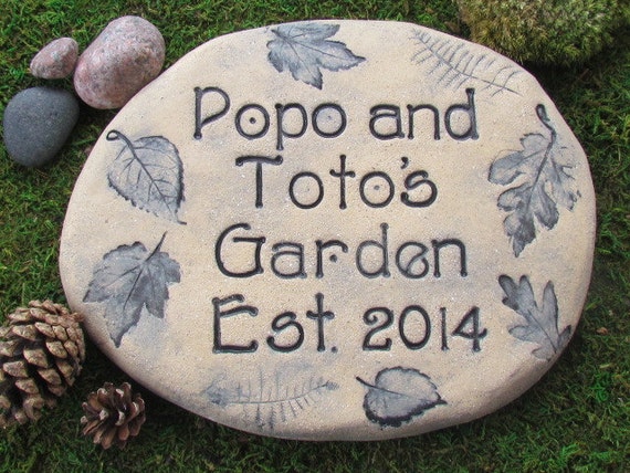 personalized garden stones custom