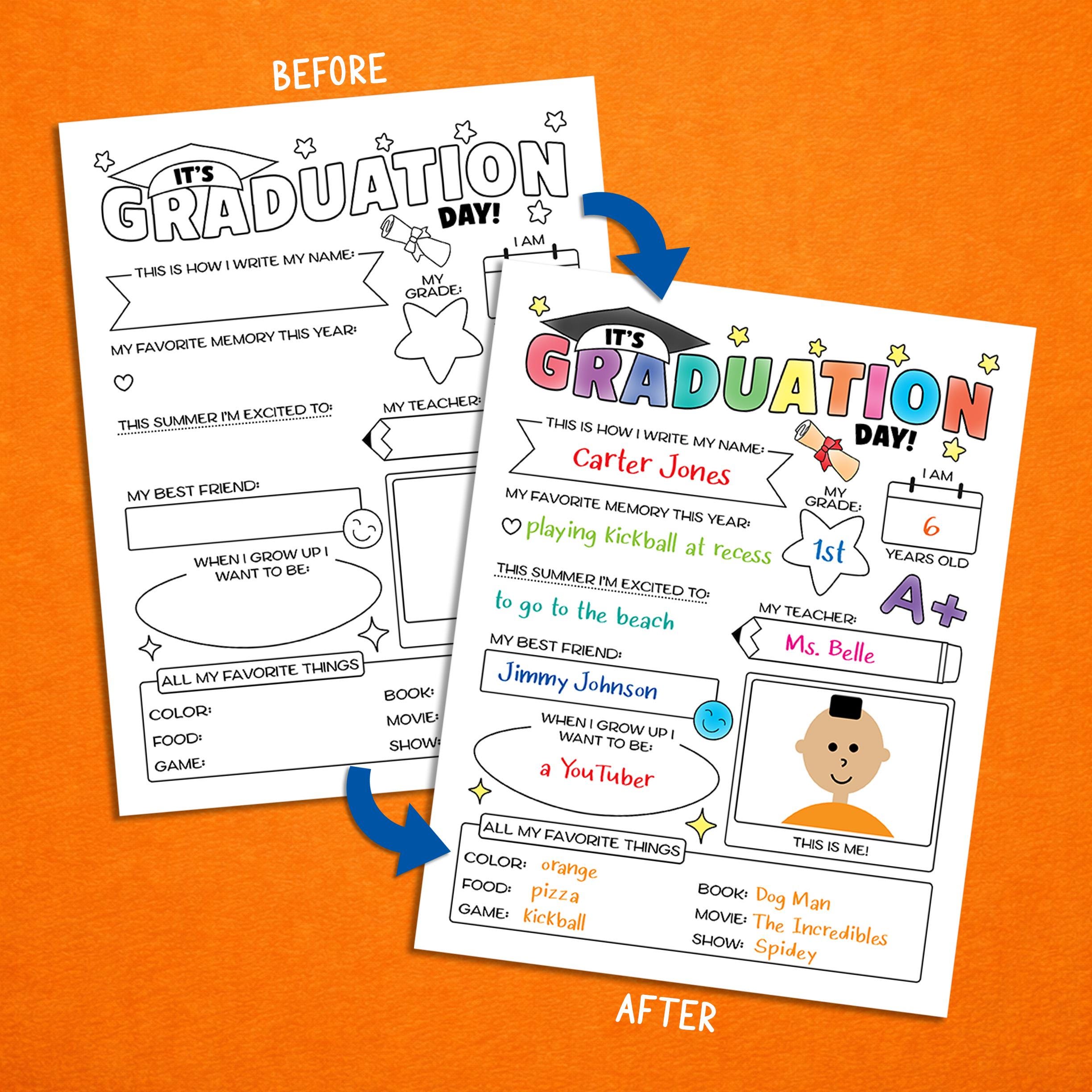 Graduation Worksheets.pdf Preschool Graduation Printable, Kindergarten Graduation Worksheets ...