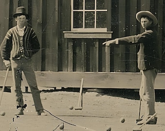 Billy the Kid Photo Set | Regulators Croquet Game, Old West (Digital Download
