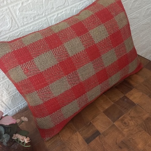 Turkish Pillow 40x56 cm (16x22 in) Handmade Kilim Pillow Cover | Vintage Turkish Lumbar Cushion | Boho Throw Pillow | Ethnic Farmhouse Decor