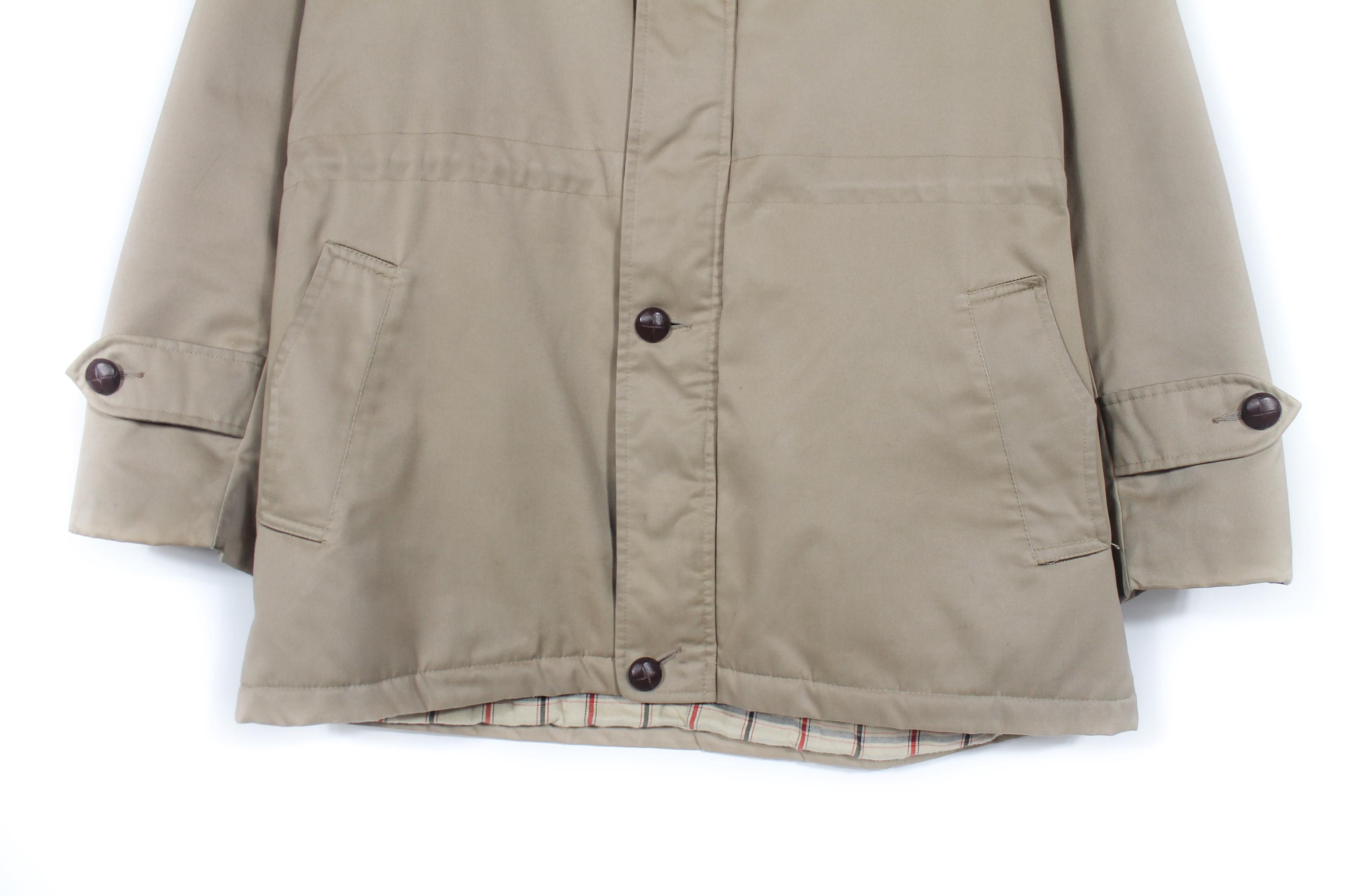 Crossfell by Grenfell Vintage Mens Coat Jacket Beige 1970s Size