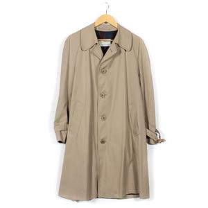 Aquascutum London Herren Trenchcoat Aqua 5 Komplett gefüttert Vintage Größe 42 Small 90er Jahre