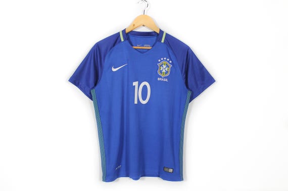 Nike Neymar Jr 2016 Brazil National Team Jersey Soccer Shirt Mens