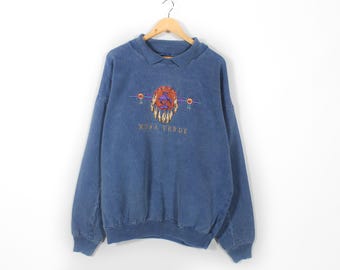 Vintage Habitat Mesa Verde Embroidered Sweatshirt Mens Size L Made In USA