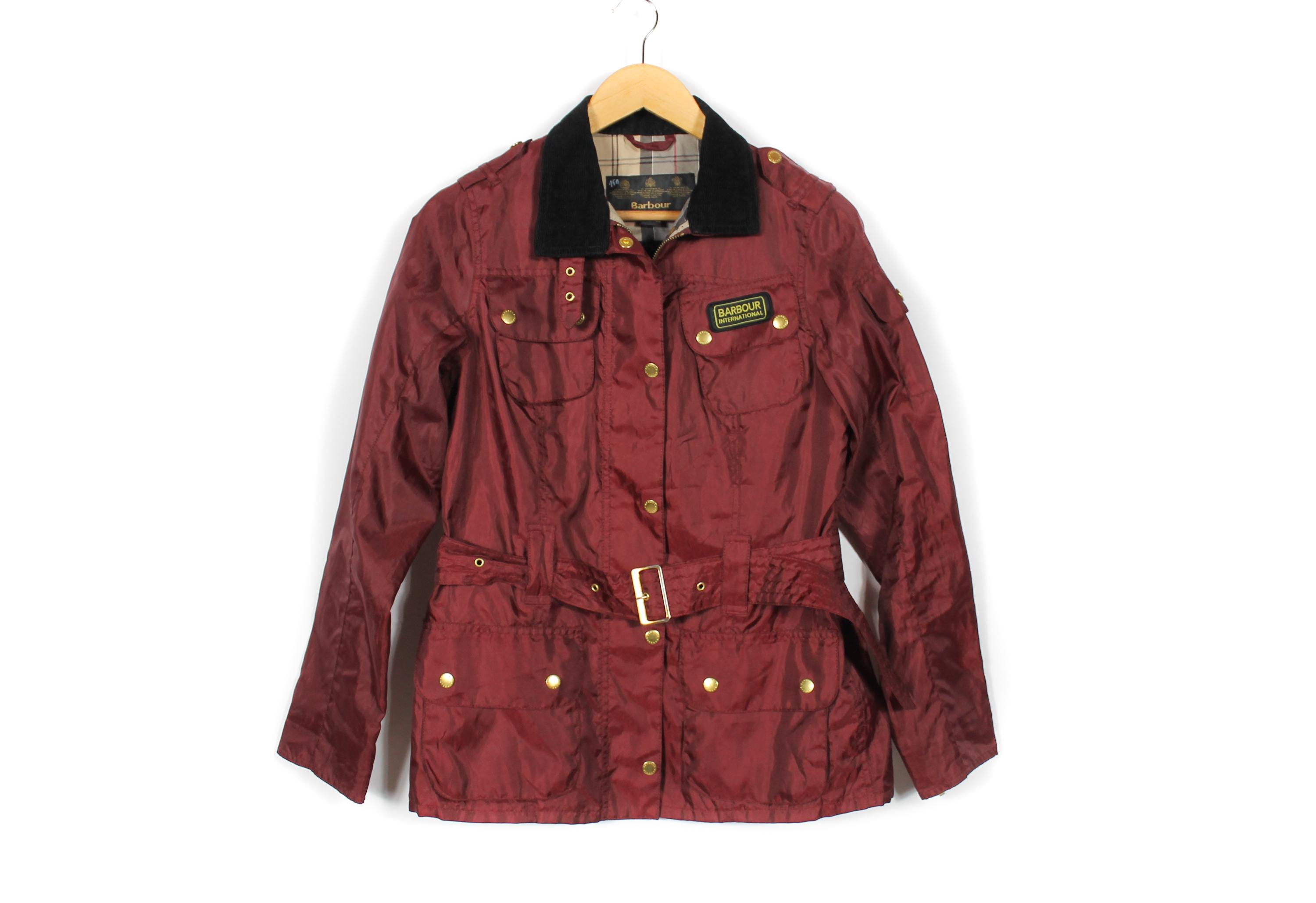 Barbour Quilted Barbour Duke Jacket Womens Red Barbour Ladies