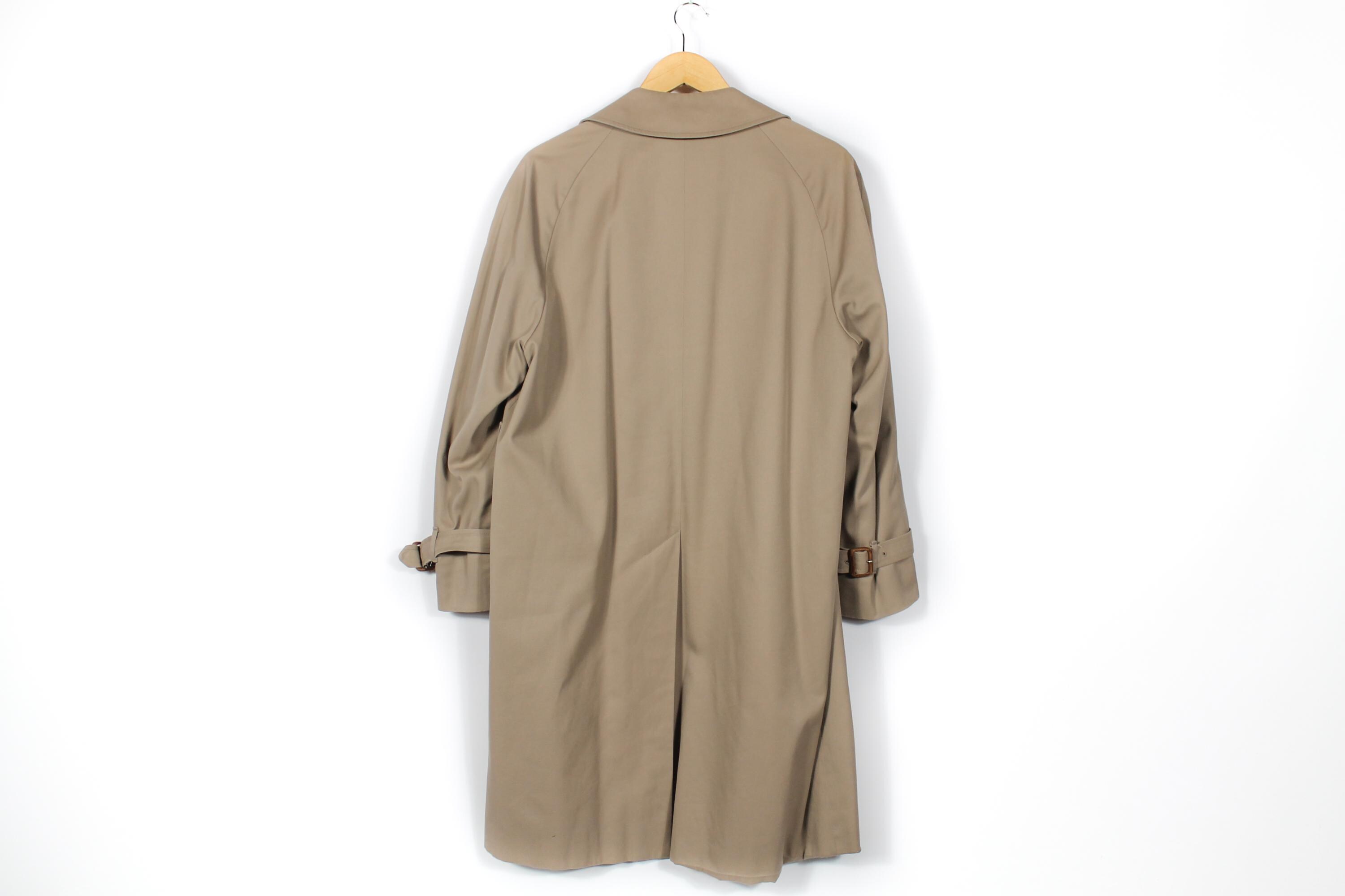 Aquascutum London Mens Trench Coat Aqua 5 Fully Lined Vintage Size