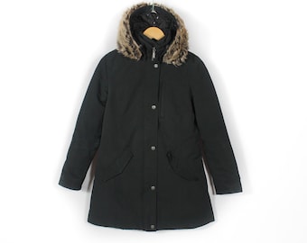 Barbour Elper Waterproof Breathable Hood Jacket Black Womens UK10 EU36 USA 6