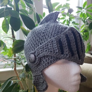 Knight&#39;s Helmets Crocheted for Baby to Adult
