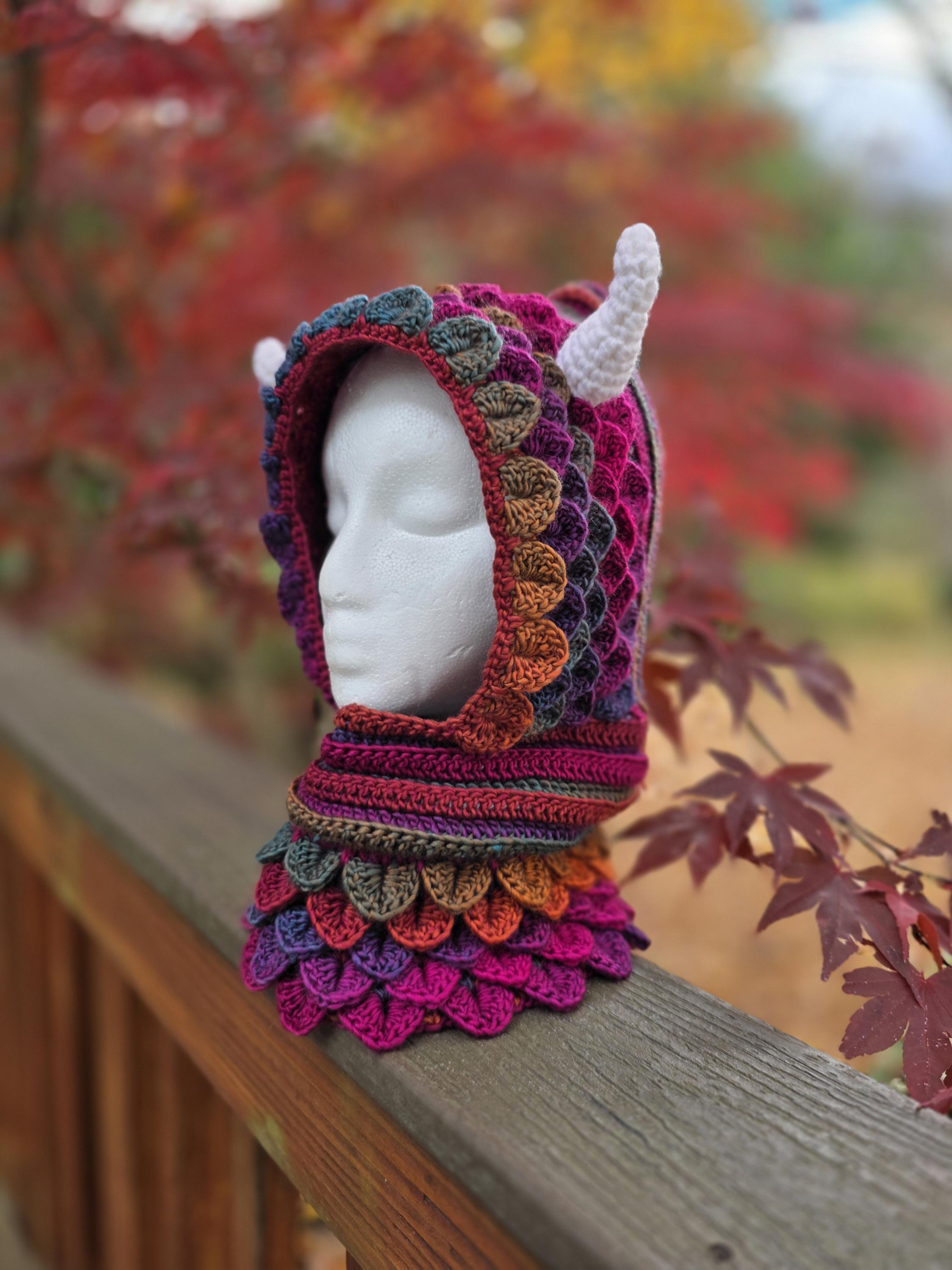 Dragon Scale Hood Pattern Crochet Singapore
