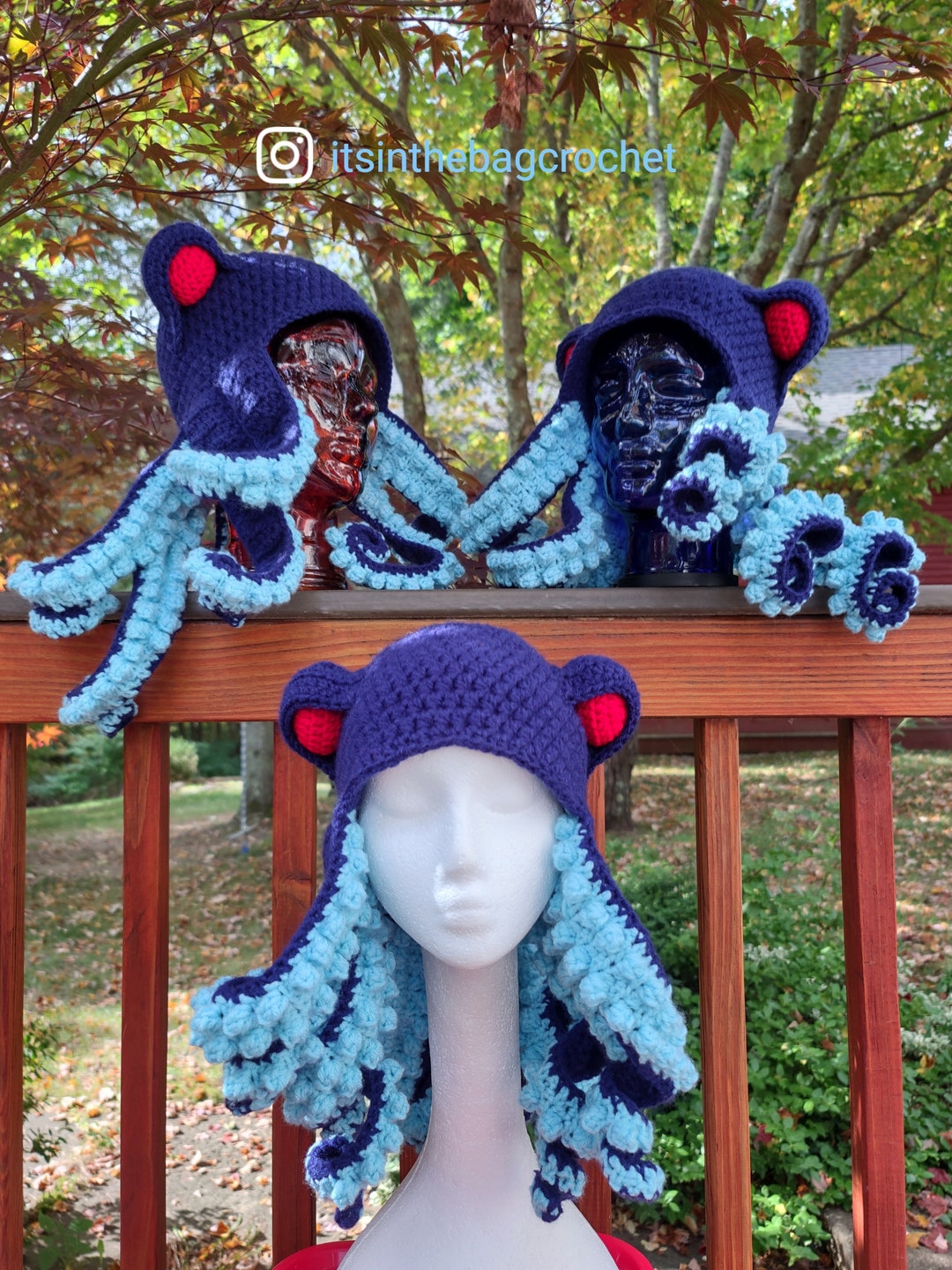 Octopus Hat Ready to Ship Seattle Kraken Theme Team 