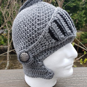 Knight's Helmets Crocheted for Baby to Adult image 10