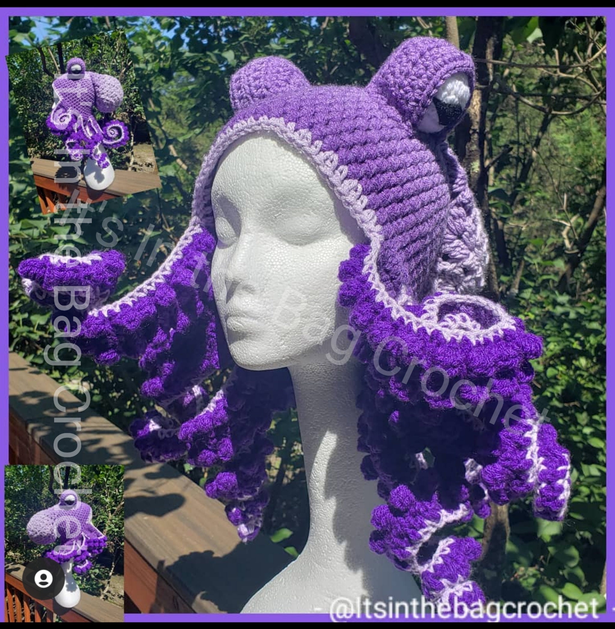 Updated Crochet Octopus Hat Aka Twisted Kraken PATTERN pls Read Description  Before Buying 