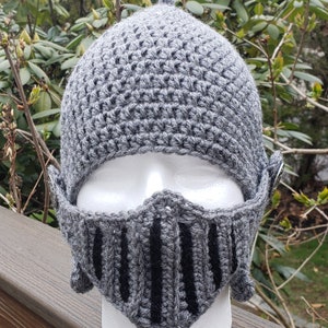 Knight's Helmets Crocheted for Baby to Adult image 9