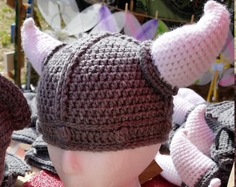 Crocheted Viking Hat