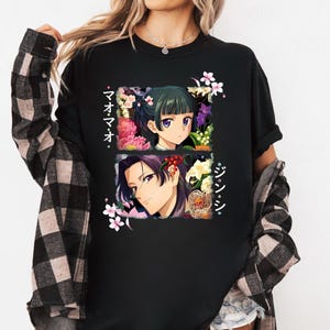 Camiseta de Maomao y Jinshi de Apothecary Diaries, camiseta de manga anime imagen 1