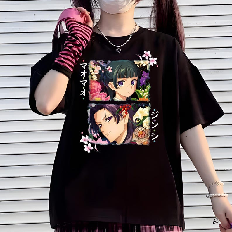 Camiseta de Maomao y Jinshi de Apothecary Diaries, camiseta de manga anime imagen 15
