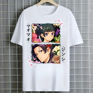 Camiseta de Maomao y Jinshi de Apothecary Diaries, camiseta de manga anime imagen 14