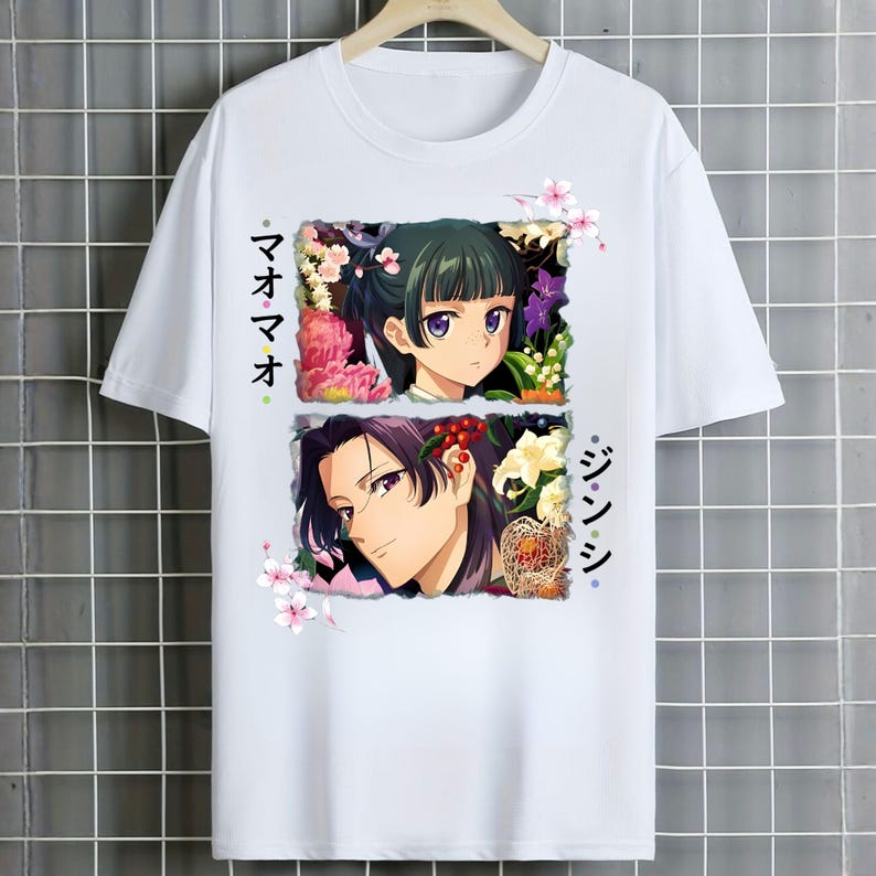 Camiseta de Maomao y Jinshi de Apothecary Diaries, camiseta de manga anime imagen 14