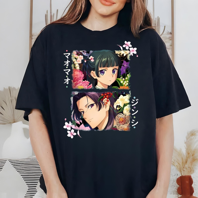 Camiseta de Maomao y Jinshi de Apothecary Diaries, camiseta de manga anime imagen 7