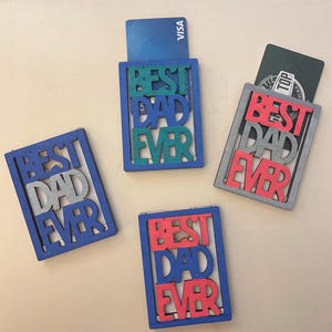 Vatertagsgeschenk Kartenhalter Magnet