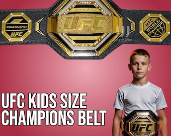 キッズ UFC レガシー チャンピオンシップベルト - 本革、真鍮プレート