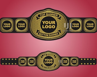 Personalized Award Wrestling Championship Belt – Custom Engraved Trophy Title Belt for Adults & Kids
