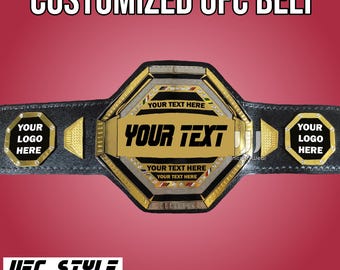 Cinturão de Campeonato UFC Legacy MMA Personalizado – Troféu de Título de Luta Personalizado para Adultos e Crianças