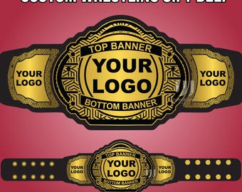 Custom Wrestling Gift Belt – Personalized Name or Logo, Title Belt for Adults and Kids