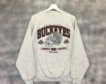 Vintage 1970s Flocked Ohio State University Graphic Raglan