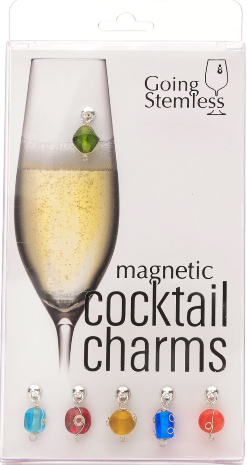Wine Charms for Stemless Glasses Etsy