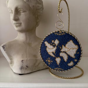 GUSSETED - Needlepoint Hard Back &quot;Cookie&quot; Ornament Finishing Service with Fast Turn Around Time