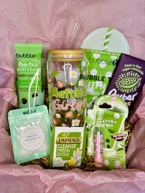 Matcha Lover Gift Box: Matcha , Tumbler Cup, Self Care