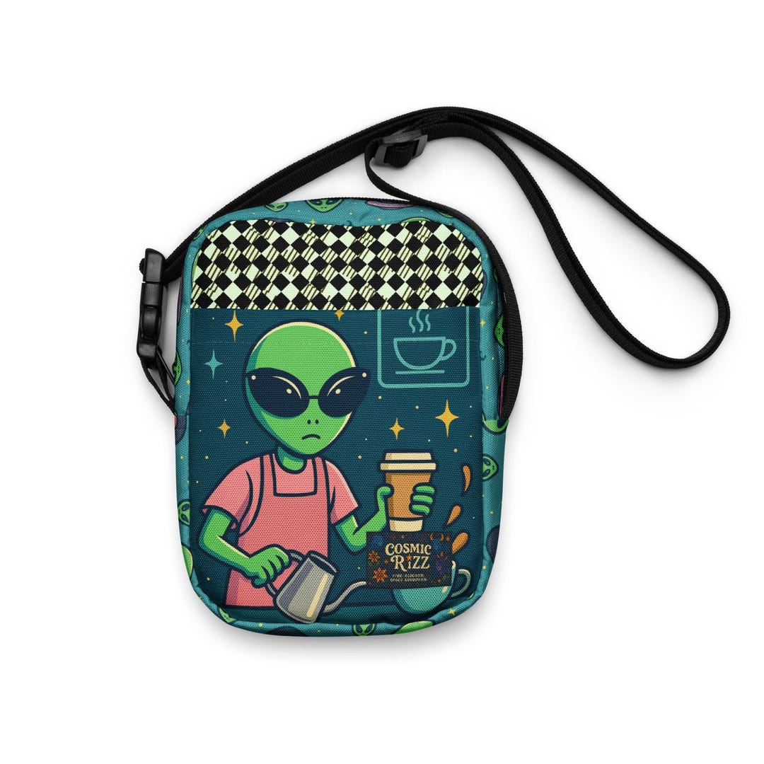 You Must Be Sleepy! Alien Crossbody Bag - Funny Festival Purse ...