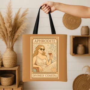 Mittelmeerküste Einkaufstasche, Sommer-Einkaufstasche, Amalfiküste Ästhetik, Küstenstil, Strandtasche, perfektes Geschenk für alle Gelegenheiten