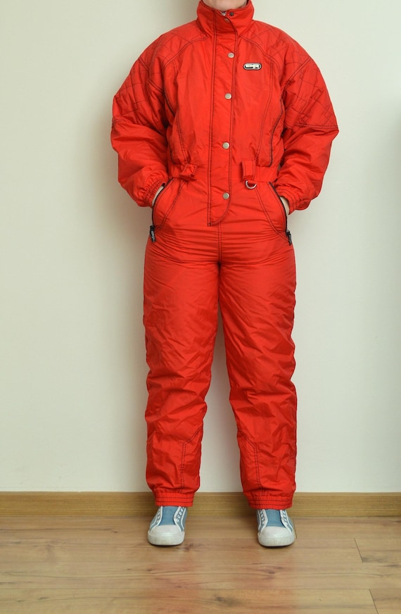 メンズ レトロ ヴィンテージ スキースーツ スノースーツ サイズM