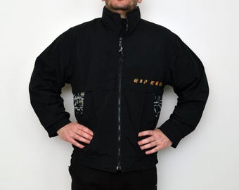 vintage Ski Jacket: men size S 80s bomber jacket