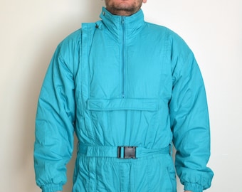 Combinaison De Ski Vintage Killy Bleue - Homme Taille L, Rétro Ski Annees 80
