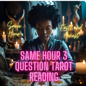 Lectura de Tarot de 3 Preguntas a la misma hora, Lectura de Tarot del Amor, Lectura de Tarot Rápida, Lectura de Tarot con 97% de Precisión, Lectura de Tarot del Dinero y la Carrera, Lector Intuitivo